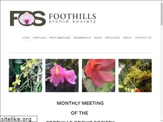 foothillsorchidsociety.com