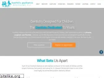 foothillspediatricdentistry.com