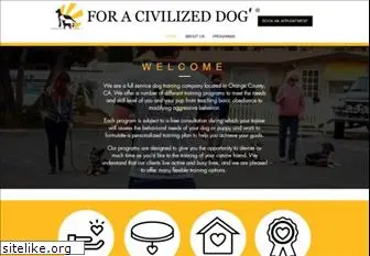 foracivilizeddog.com