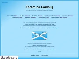 foramnagaidhlig.net