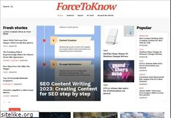 forcetoknow.com