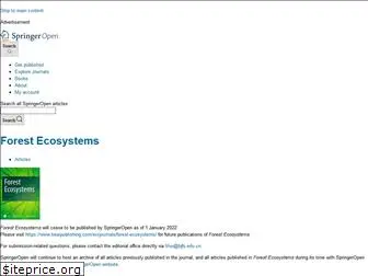 forestecosyst.springeropen.com