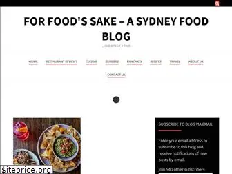 forfoodssake.net