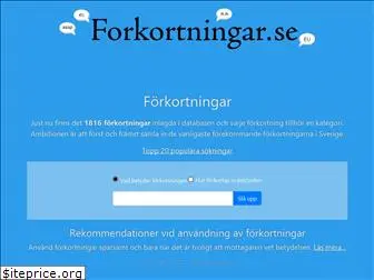 forkortning.se