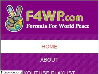 formulaforworldpeace.com