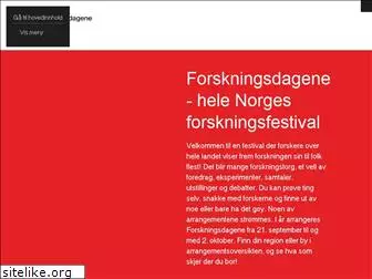 forskningsdagene.no