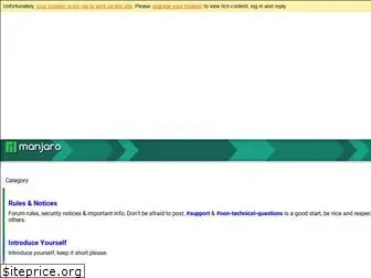 forum.manjaro.org