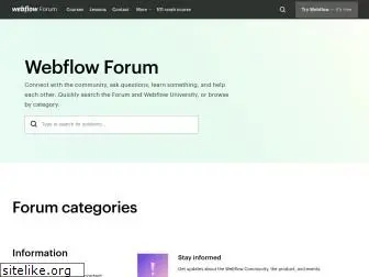 forum.webflow.com