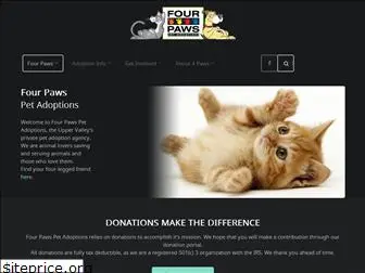 fourpawspetadoptions.org