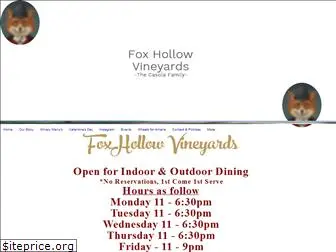 foxhollowvineyards.com