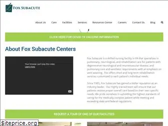 foxsubacute.com