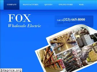 foxwholesaleelectric.com
