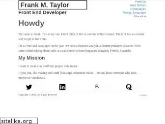 frankmtaylor.com