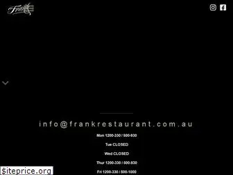 frankrestaurant.com.au