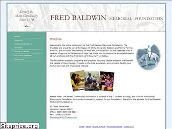 fredbaldwinfoundation.org