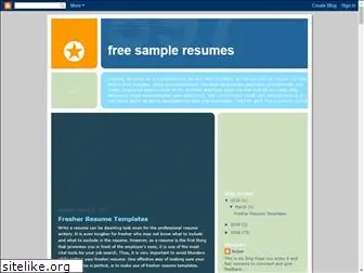 free-sample-resumes.blogspot.com