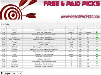 freeandpaidpicks.com