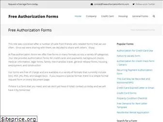 freeauthorizationforms.com
