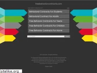freebehaviorcontracts.com