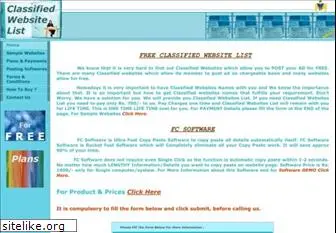 freeclassifiedwebsitelist.com