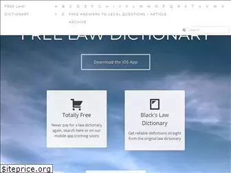 freelawdictionary.org