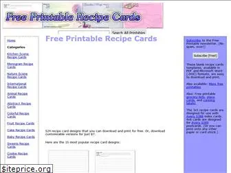 freeprintablerecipecards.net