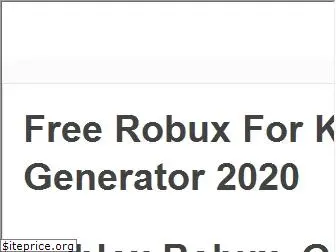 freerobuxforkids.com