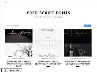 freescriptfonts.net