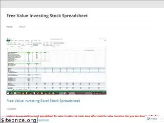 freestockspreadsheet.wordpress.com