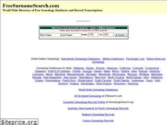 freesurnamesearch.com
