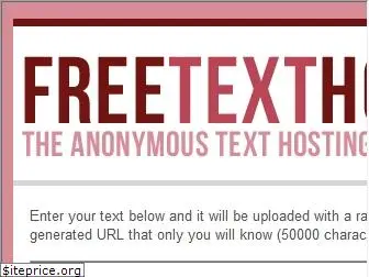freetexthost.com