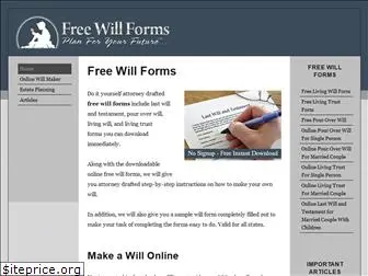 freewillforms.com