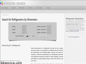 fridgesizes.com