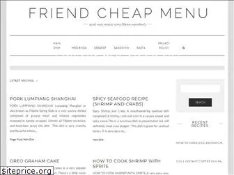 friendcheapmenu.com