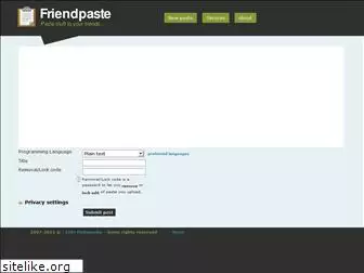 friendpaste.com