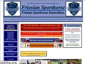 friesiansporthorseassociation.com