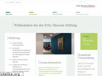 fritz-thyssen-stiftung.de