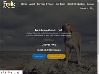 frolicpetservices.com