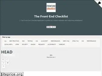 frontendchecklist.io