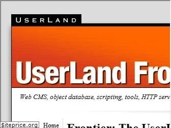 frontier.userland.com