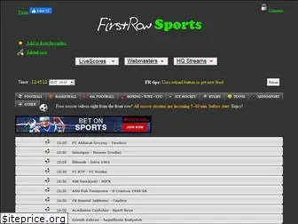 First row sales sports tv live
