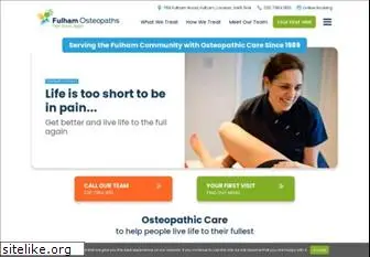 fulhamosteopaths.co.uk