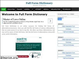 fullformdictionary.in