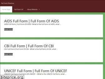 fullformlist.in