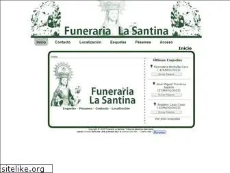 funerarialasantina.com