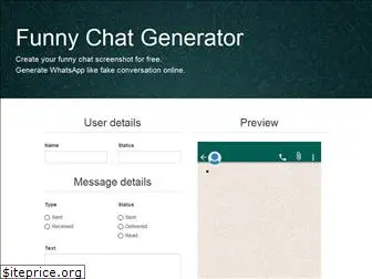 Fake chat online