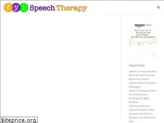 fyispeechtherapy.com