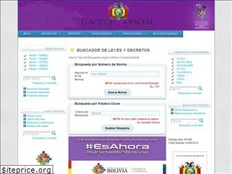 gacetaoficialdebolivia.gob.bo