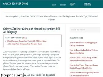 galaxys20userguide.com
