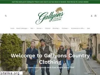 gallyonsclothing.co.uk